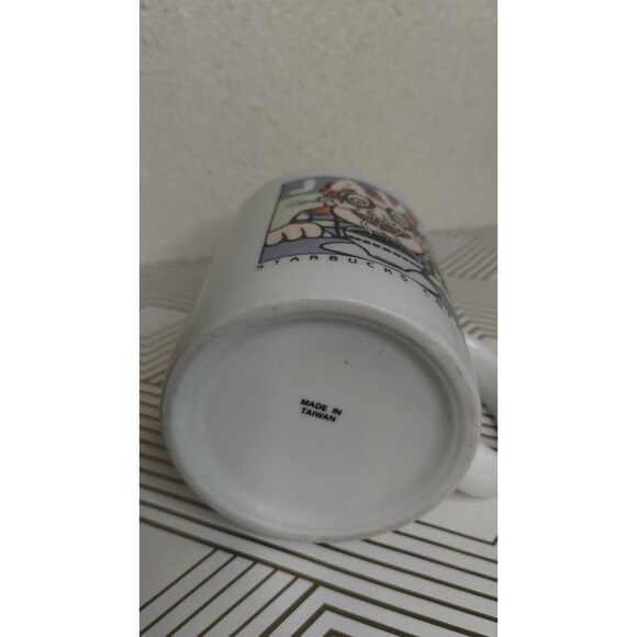 Rare Starbucks Vintage Coffee Mug Cup Java Cartoon Person Seattle Coffee 1990s - Picture 6 of 6